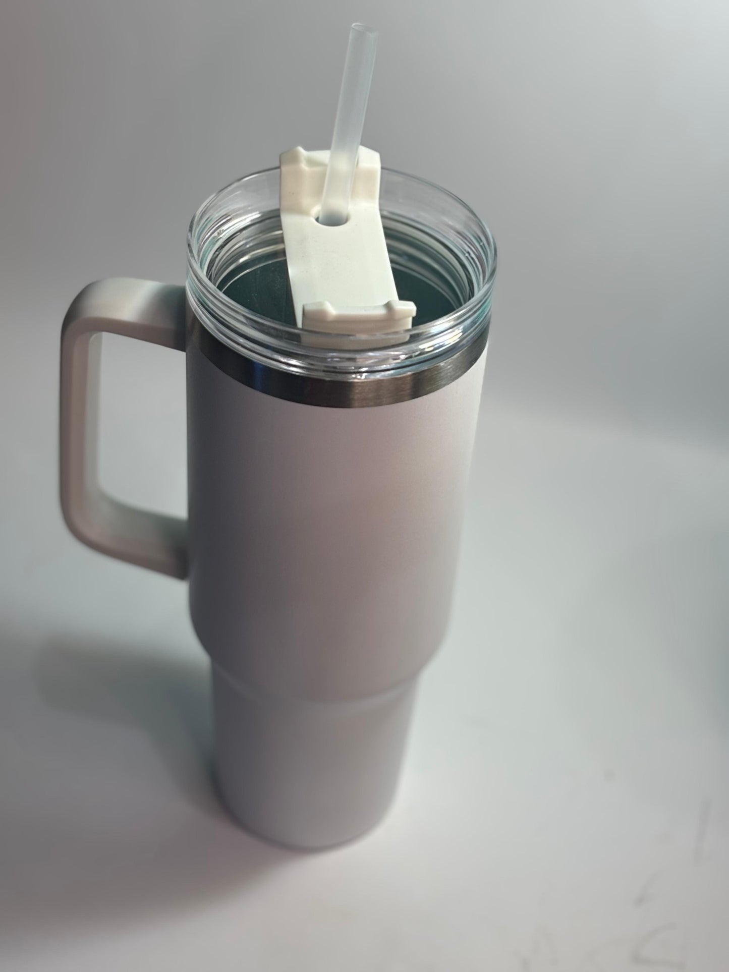 40 oz stainless steel tumbler with straw and handle – leakproof insulated water bottle