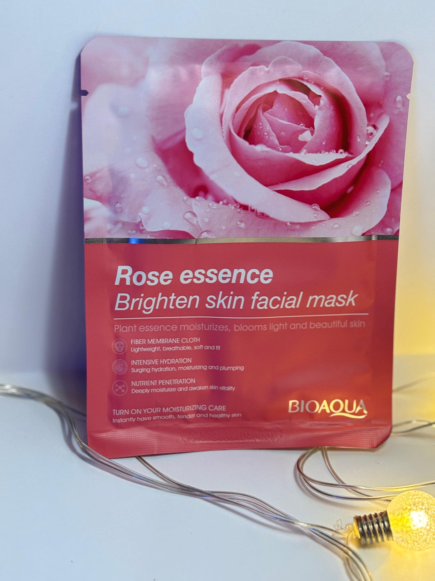 Ownself BioAqua Moisturizing Facial Mask Blueberry single pack front view

Ownself BioAqua Moisturizing Facial Mask Strawberry pack close-up

Ownself BioAqua Green Tea Facial Mask single sheet photo

Ownself BioAqua Cherry Essence Moisturizing Mask packaging

Ownself BioAqua Rose Essence Facial Mask single pack flat lay

BioAqua sheet mask single pack usage demo on face

BioAqua moisturizing mask with natural extracts lifestyle photo