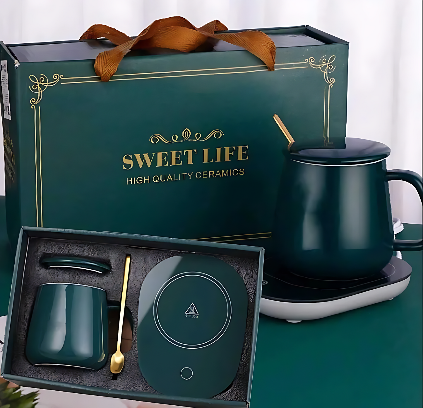 Smart coffee cup warmer for tea, coffee, and milk heating