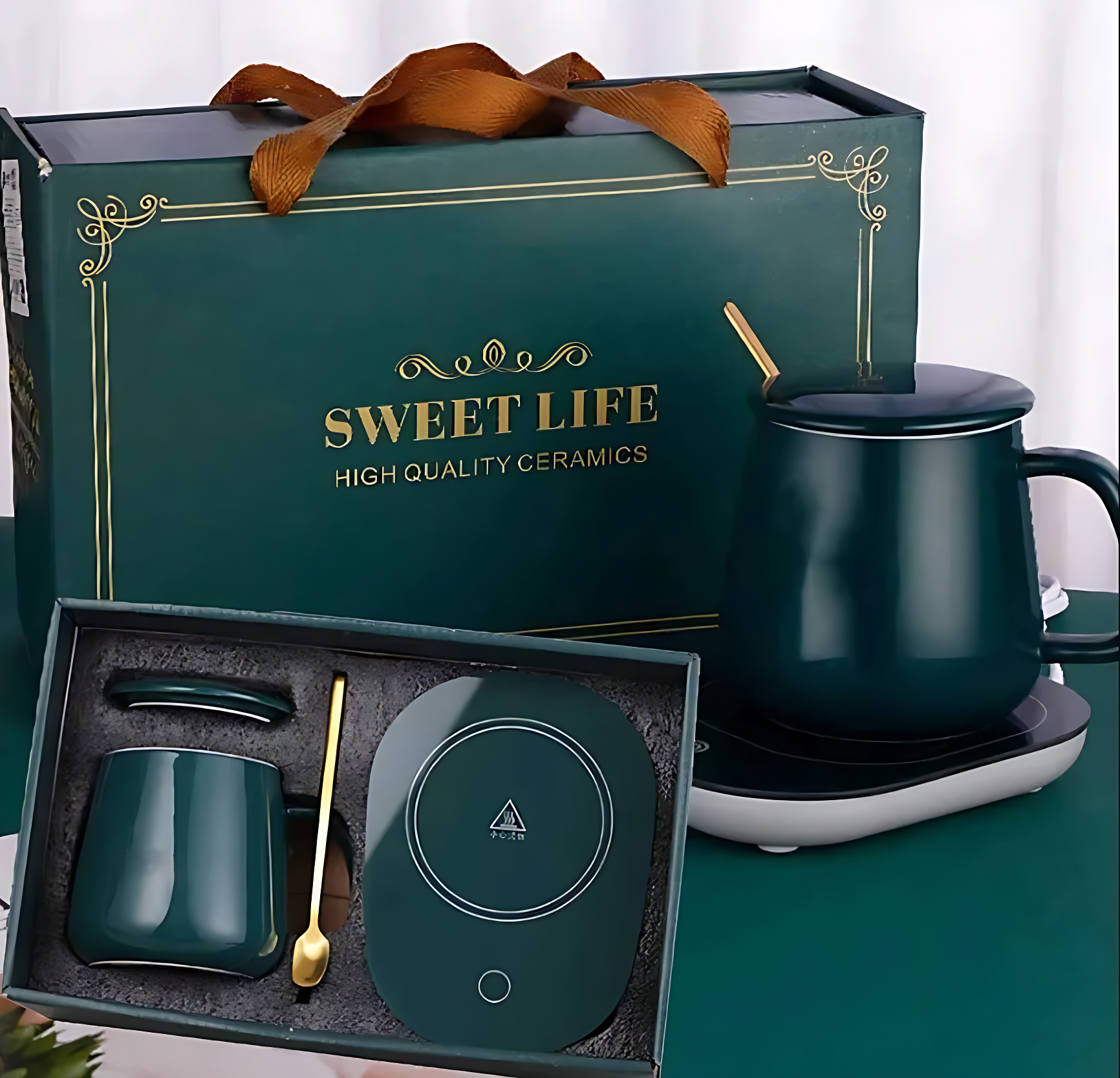 Smart coffee cup warmer for tea, coffee, and milk heating